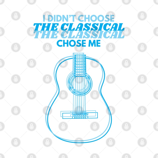 I Didn't Choose The Classical Guitar Body Outline by nightsworthy