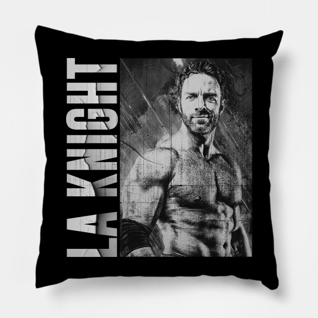 La Knight // Vintage Distressed Pillow by Sal.Priadi