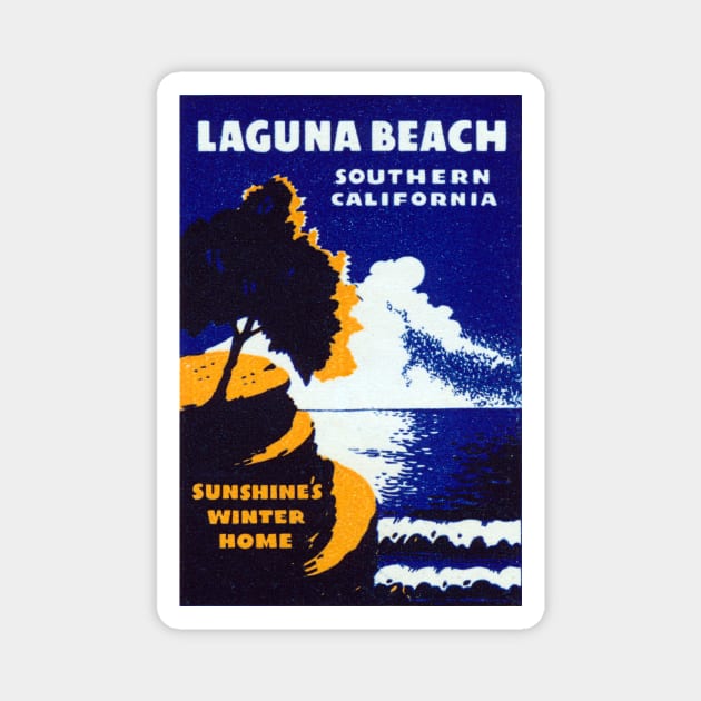 1940 Laguna Beach California Magnet by historicimage