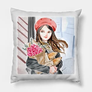 Paris girl Pillow