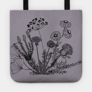 bouguete of herbs Tote