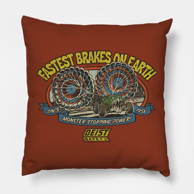 Fastest Brakes on Earth 1958 Pillow by JCD666