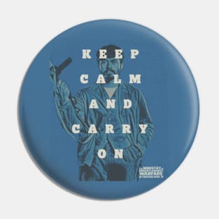 keep calm and carry on blue henry golding Pin