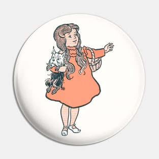 Dorothy holding Toto Pin