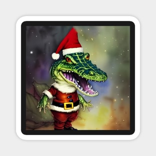 Holiday Gator Magnet