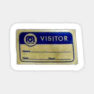 Mego Visitor Badge Magnet