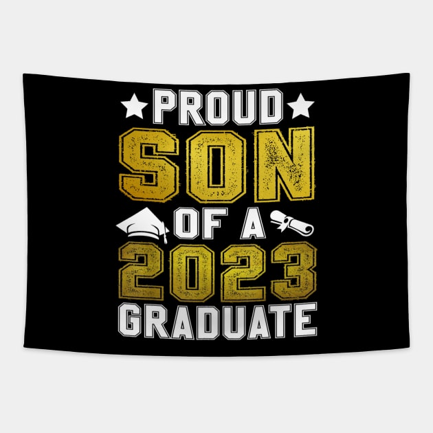 Proud Son  Of A Class of 2023 Funny Son Of A 2023 Tapestry by Los Draws