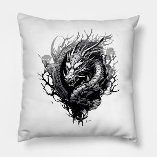 black dragon Pillow