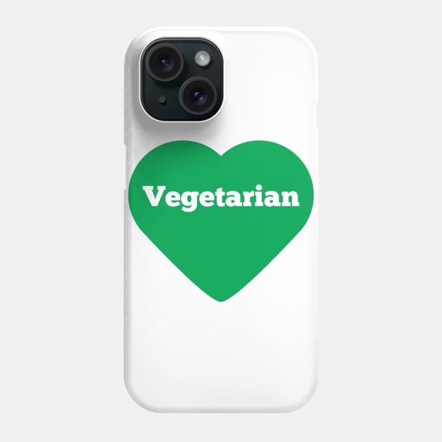 Vegetarian Heart Phone Case by glutenfreegear