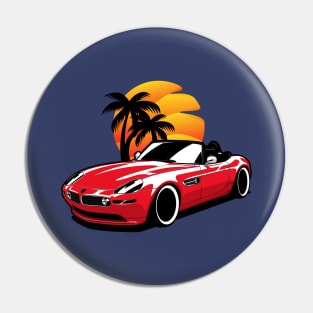 Red Z8 E52 Classic Sunset Pin