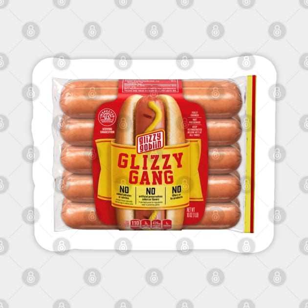 Glizzy Gang Pack of Hot Dogs Magnet by TextTees