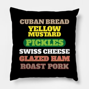 Cuban Sandwich - Cubano Design Pillow