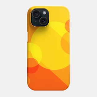 Orange Spheres Abstract Phone Case