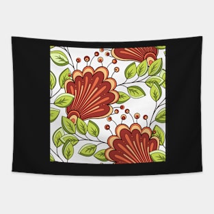 Spring Pattern with Vintage Floral Motifs Tapestry