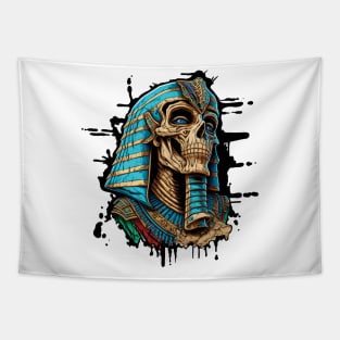 Egyptian Mummy Skull Tapestry