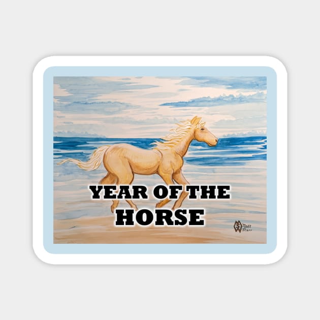 Year of the Horse Magnet by Matt Starr Fine Art