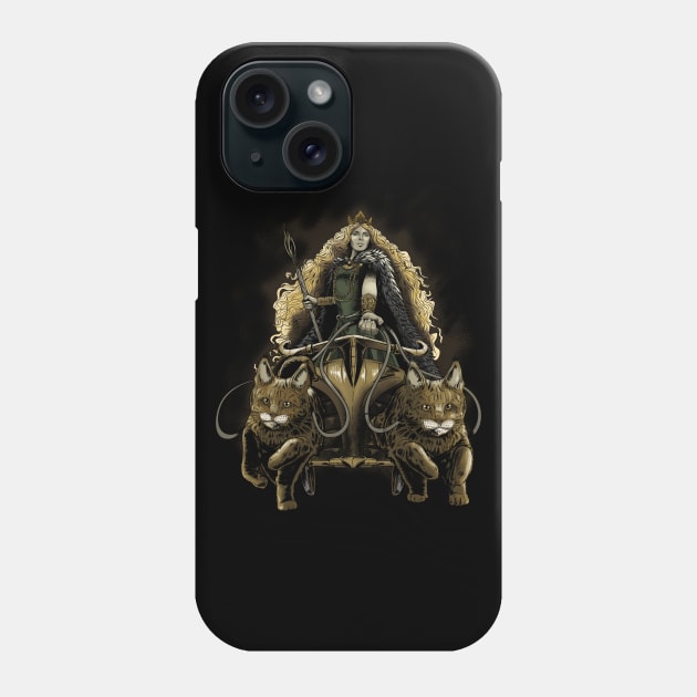 Freya - Medieval Viking Mythology - Norse Paganism Phone Case by Styr Designs