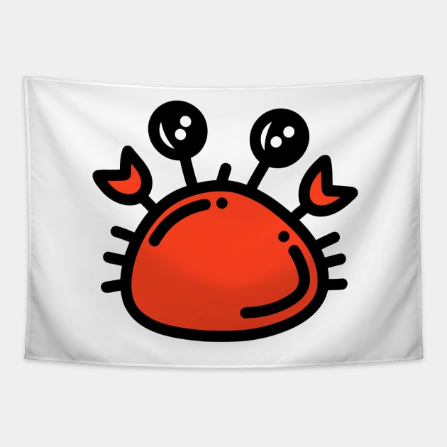 Cute crab Tapestry by PanyaCreative