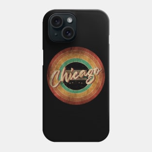 Chicago Vintage Circle Art Phone Case