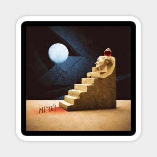 abstract staircase illustration Magnet