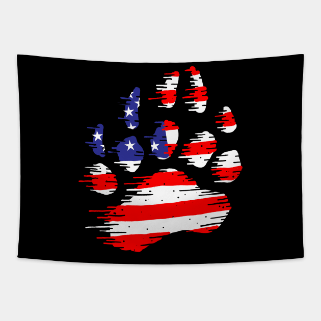 American Bear Paw Tapestry by barmalisiRTB