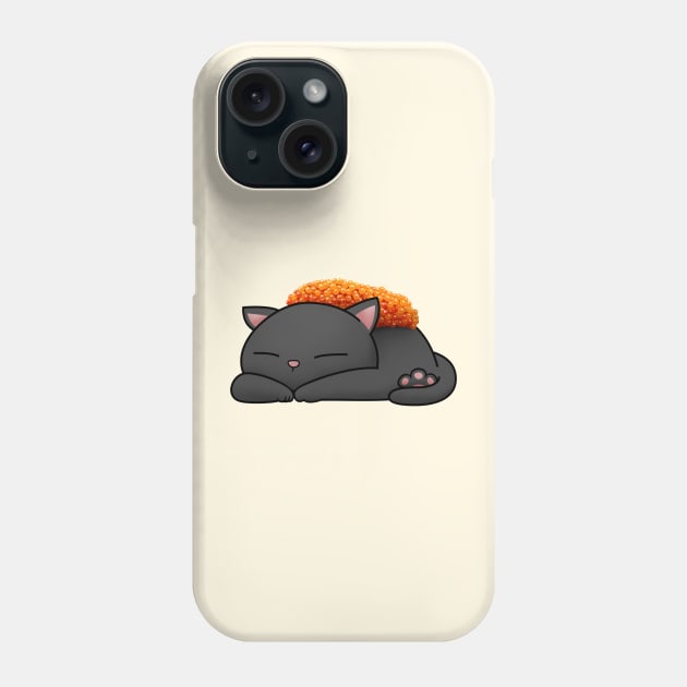 Chubby Cat Tobiko Sushi Phone Case by Takeda_Art