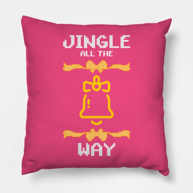 Christmas: Jingle all the way Pillow by Bisusri