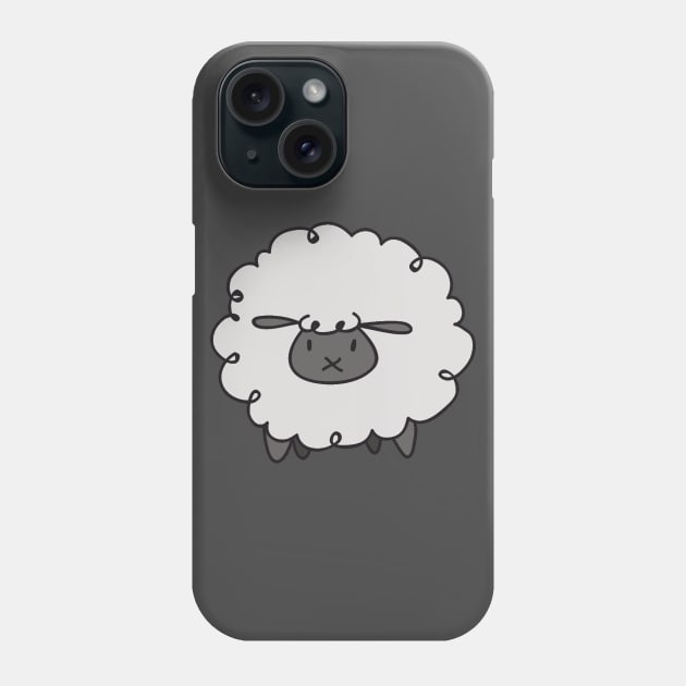 Fluffy White Sheep Phone Case by saradaboru