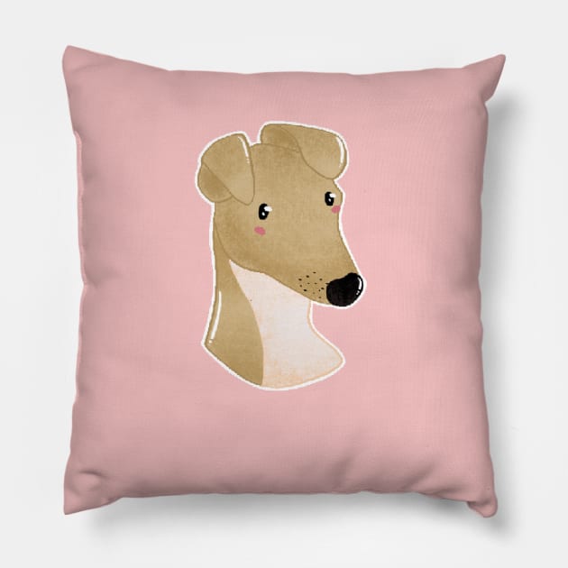 Jenna marbles dog design Pillow by Mydrawingsz