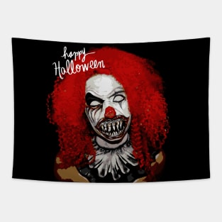 Happy Halloween with Clown ! Tapestry