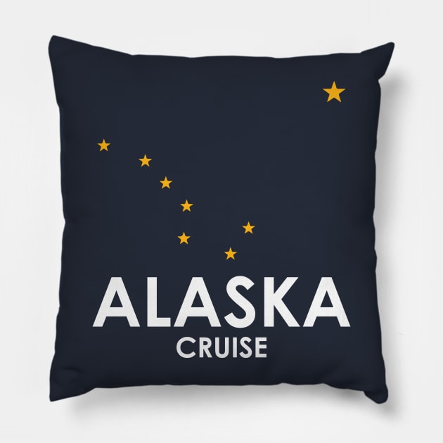 Alaska Flag Stars for Alaskan Cruise Pillow by KevinWillms1