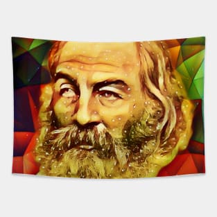 Walt Whitman Snow Portrait | Walt Whitman Artwork 10 Tapestry