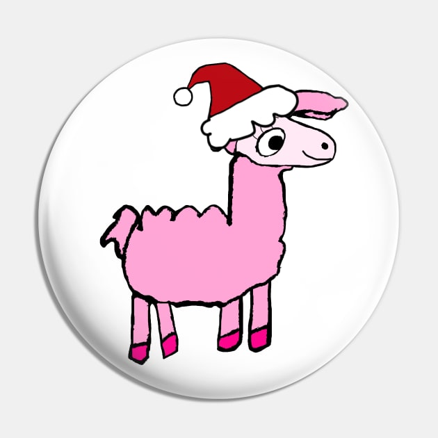 Christmas Dodie the Llama Pin by JadedAlice