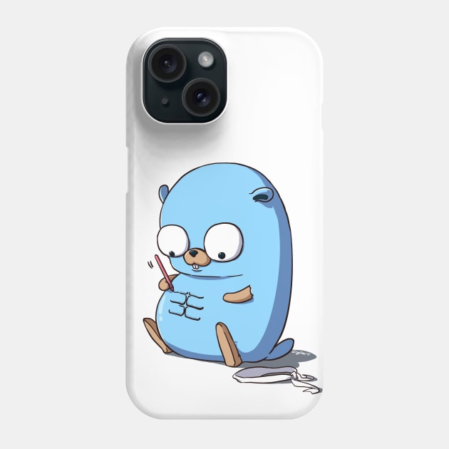 Golang Gopher Go Six Pack Phone Case by clgtart