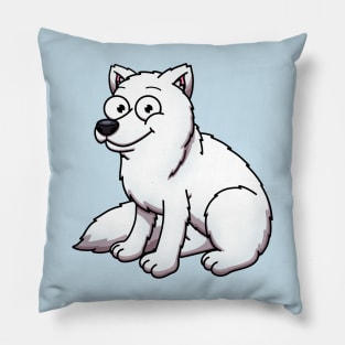 Cute Arctic Fox Pillow