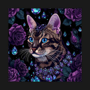 Bengal Cat With Jewels T-Shirt