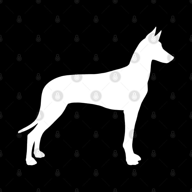 Pharaoh Hound Silhouette by Coffee Squirrel