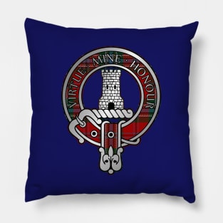 Clan MacLean Crest & Tartan Pillow