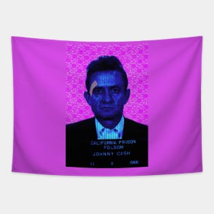 Johnny Cash Mugshot Tapestry