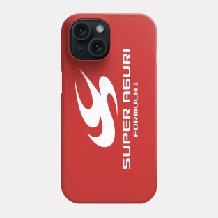 Super Aguri Formula 1 Team logo - white print Phone Case