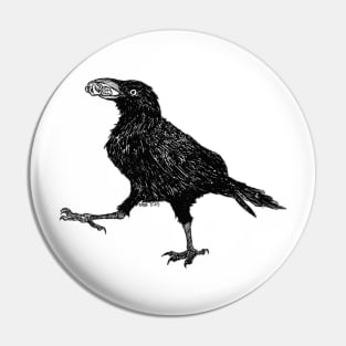 Peanut Crow (Revisited) Pin