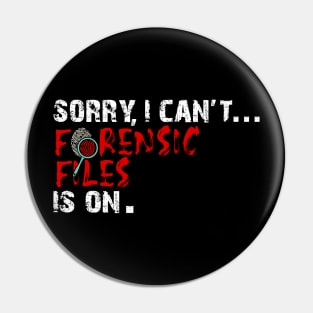 Forensic Scientist Forensics Pin