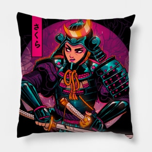 Sakura Samurai Pillow