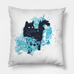 Cute Floral Cat Pillow