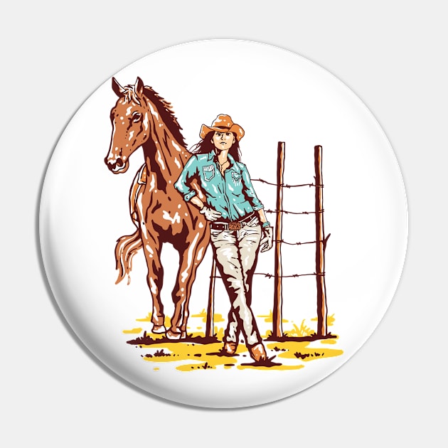 cowgirl Pin by dewantyovani