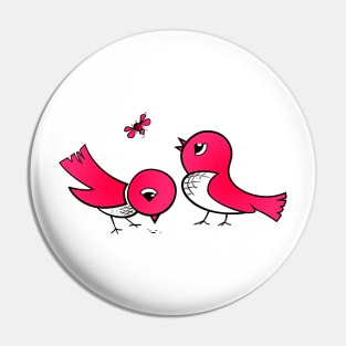 Cute little birds Pin