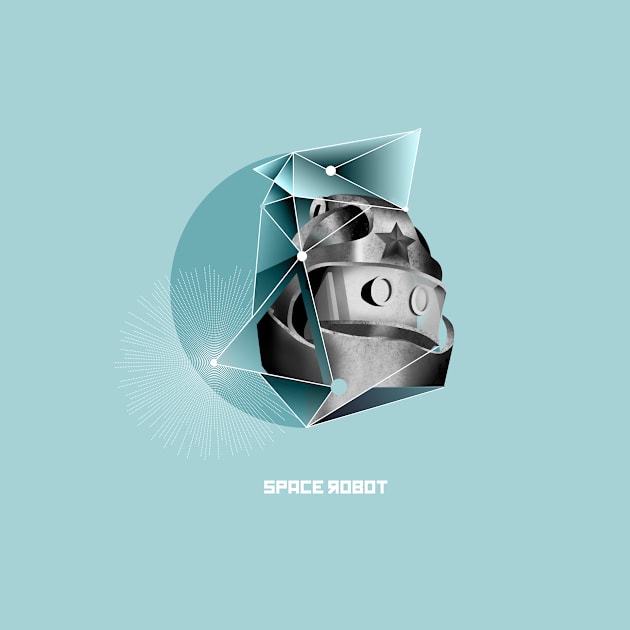 Space robot minimalism by ZCardula