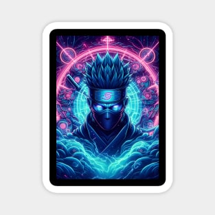 Kakashi neon fantasy Magnet