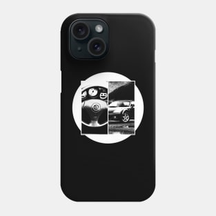 TOYOTA MR2 MK3 Black 'N White 5 (Black Version) Phone Case