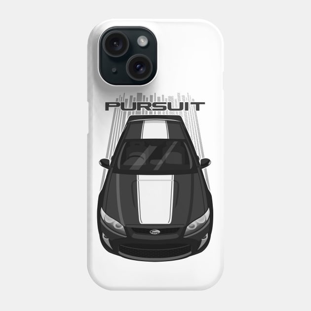 Ford FPV Pursuit UTE - White - Black - White Stripe Phone Case by V8social